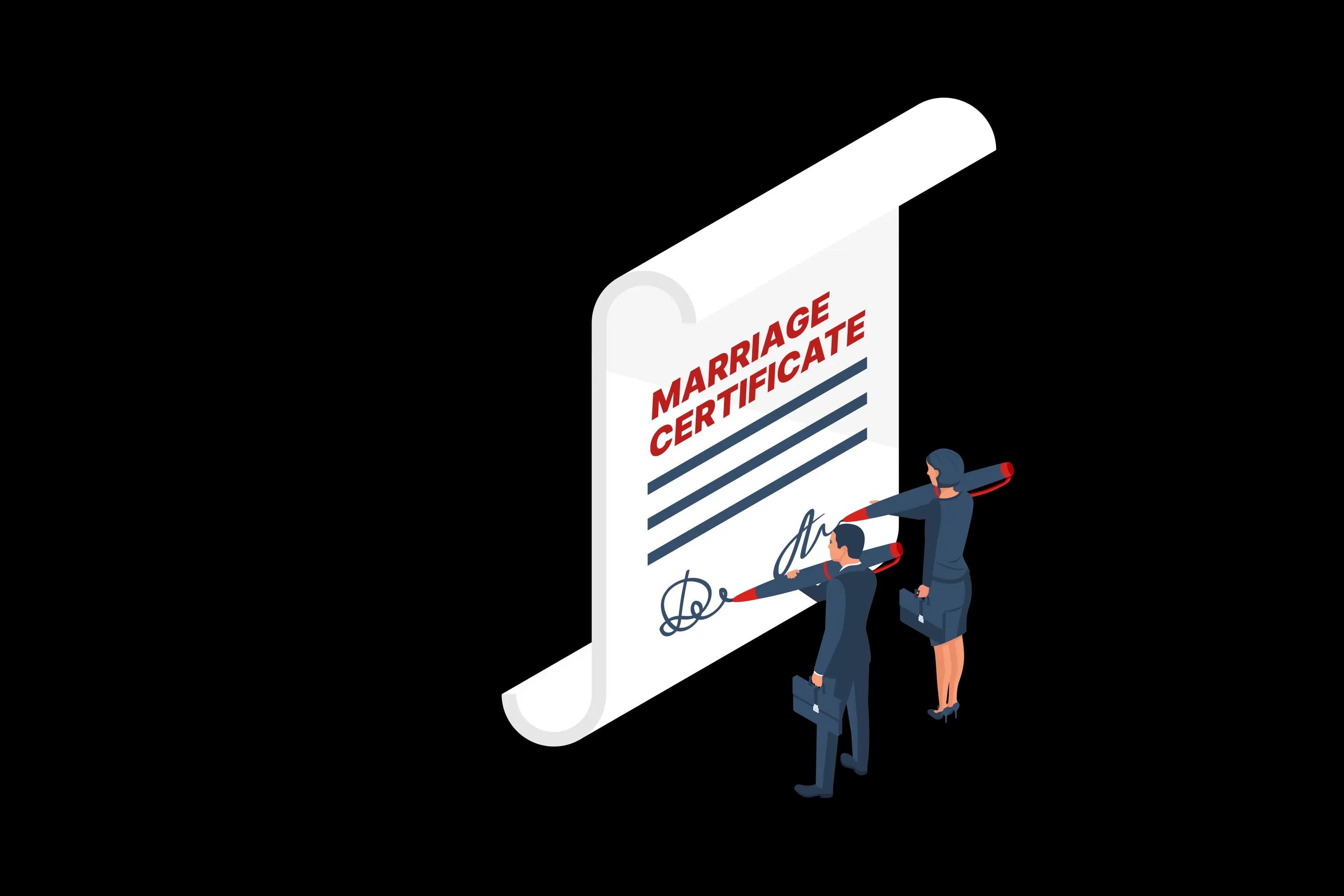 Marriage certificate