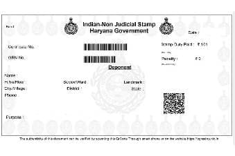 e-Stamp Paper in Haryana