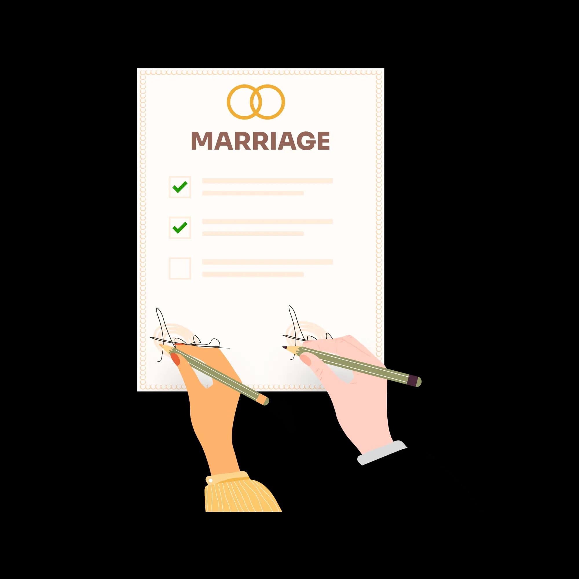 Marriage certificate