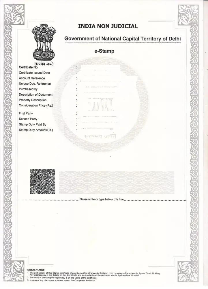 stamp paper delhi