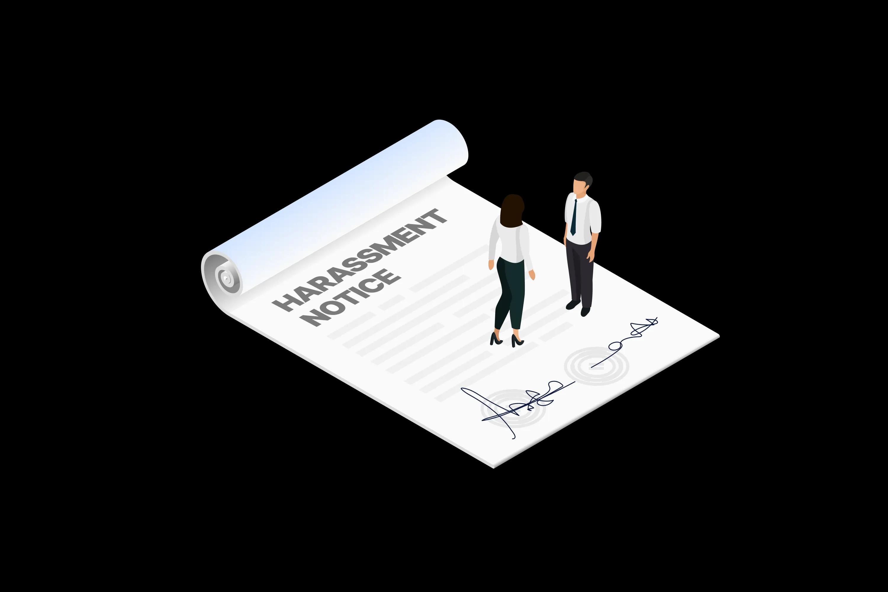 harassment notice