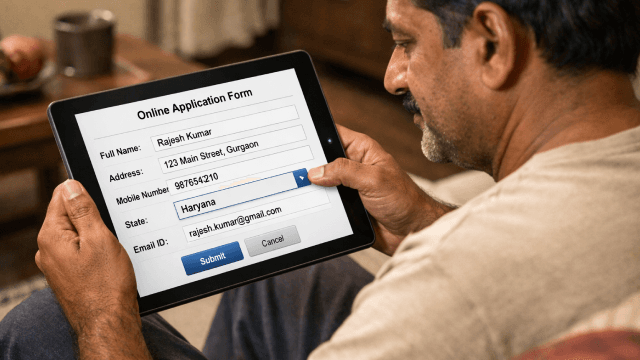 Choose your State And fill your details