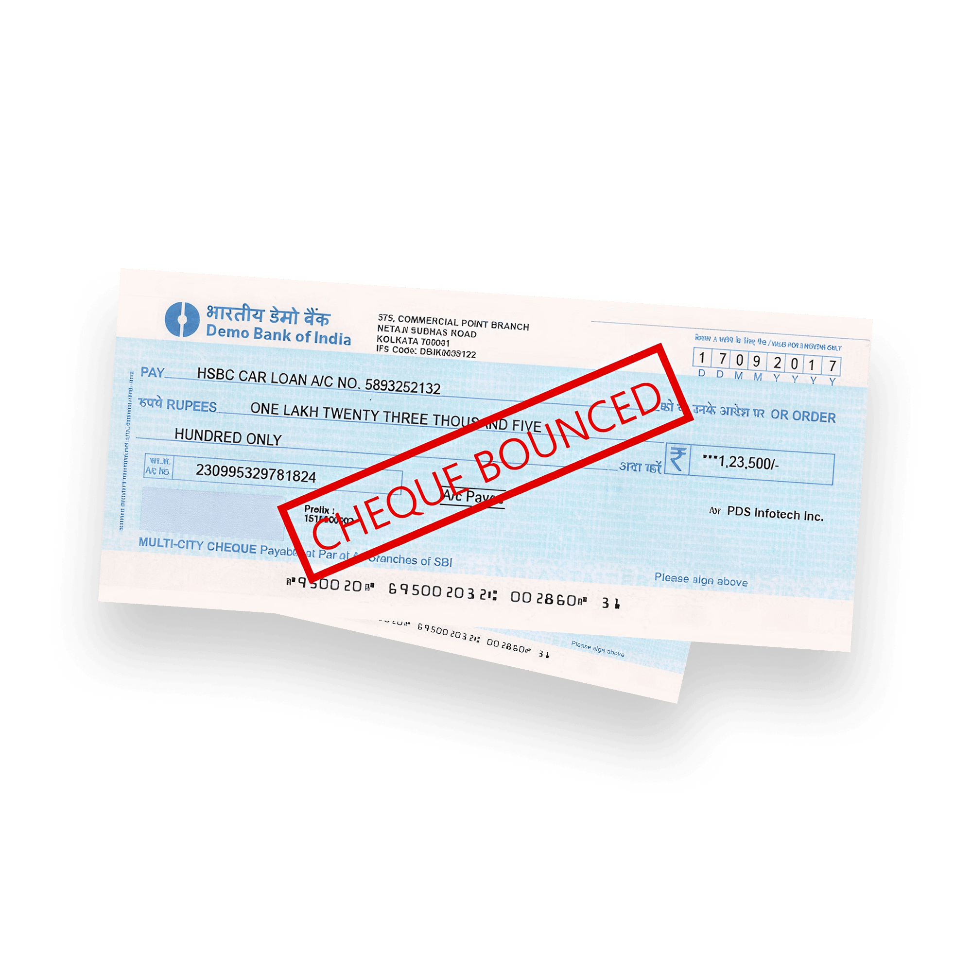 Cheque Bounce Notice Sample
